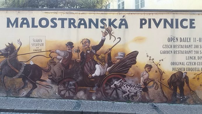 Graffiti_Sanatıyla_Donanmış_Restaurant_Duvarı_Prag