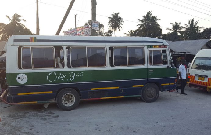 Tanzanya ulaşım - tipik bir dala dala.