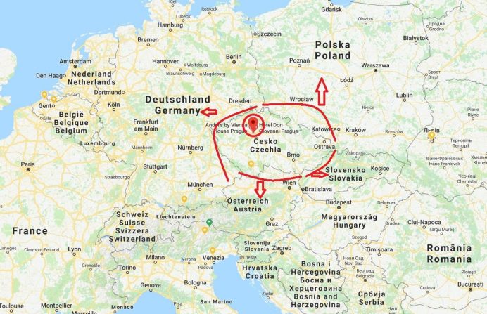 Prag nerede prag haritası ve konumu